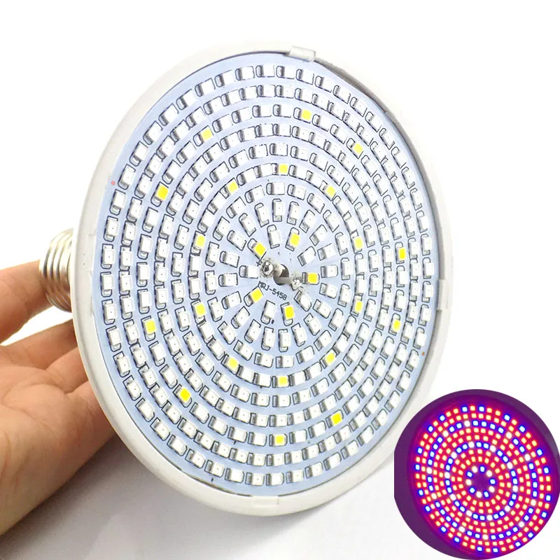 290 LED Grow Light E27 Bulb Full Spectrum Indoor room Plant Growing Lamp Hydroponic for Flower Vegetable Plants Lighting