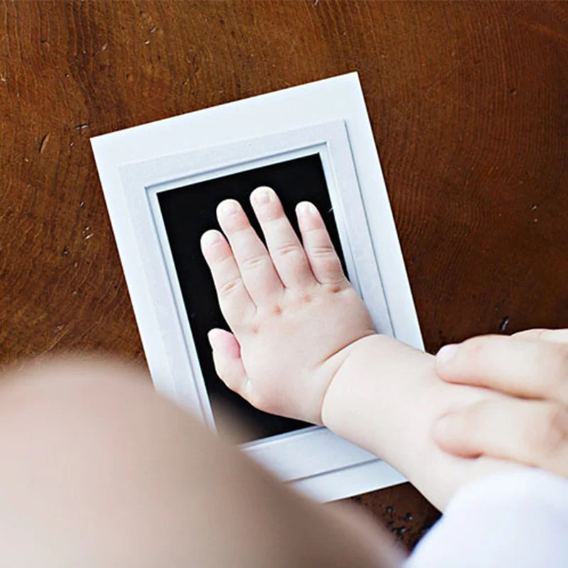 Baby Care Non-Toxic Baby Handprint Footprint Imprint Kit Souvenirs Casting Newborn Footprint Ink Pad Infant Clay Toy Gifts ink pads hand and footprint kit hand and footprint clay