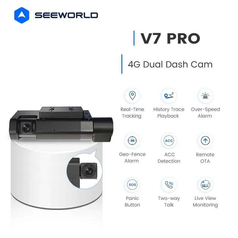 인기 급상승 범용 전방 및 실내 1080p 듀얼 카메라 차량용 블랙박스 (앱 지원)