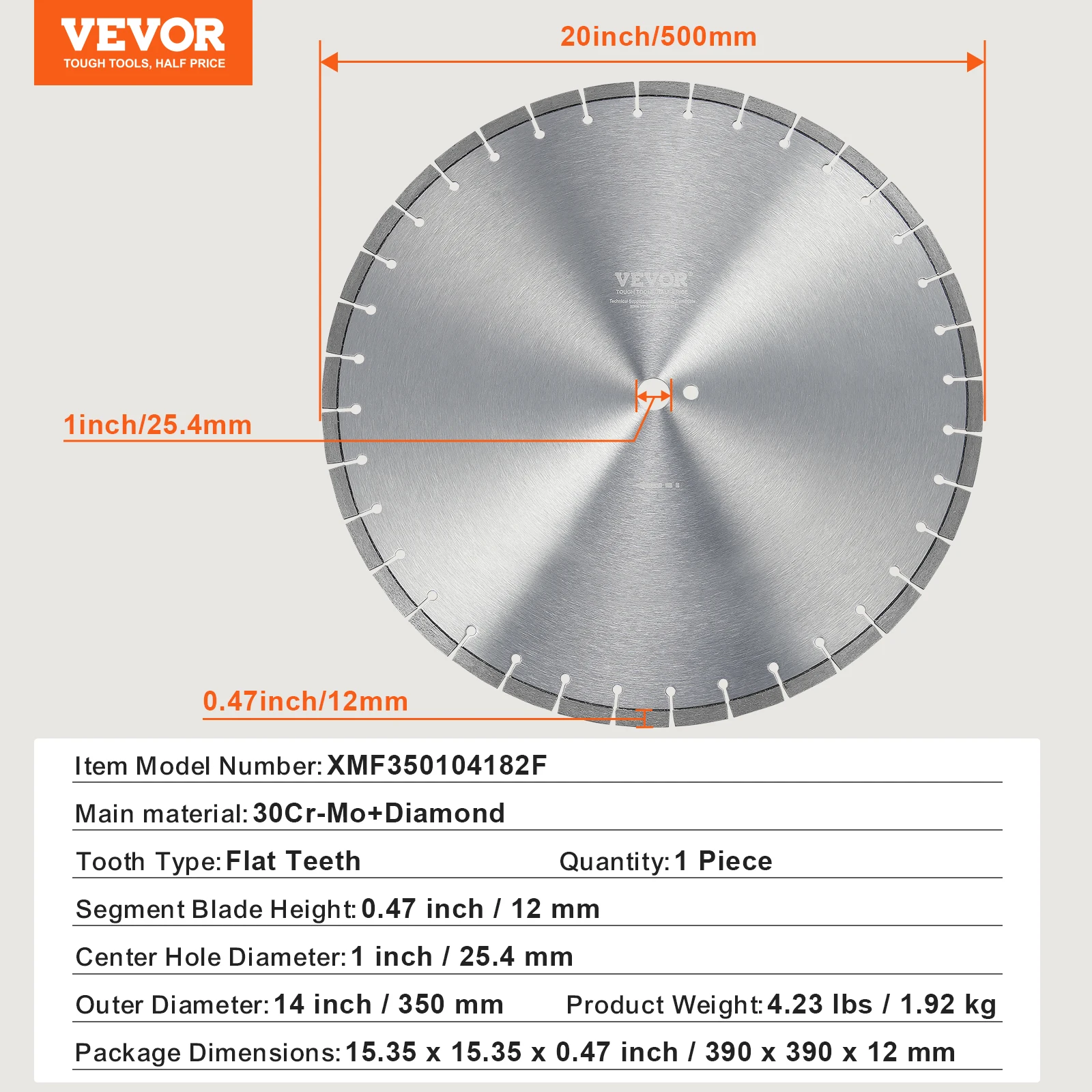 350mm Flat
