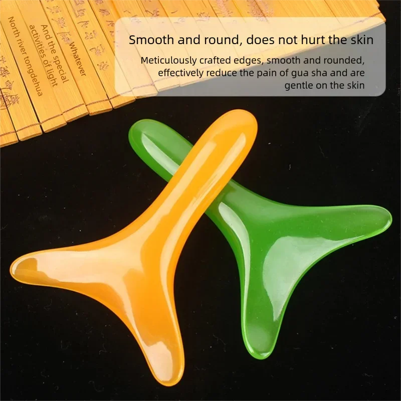 Scraping Massage Tool Beauty Multifunctional Triangle Massage Board Acupuncture Tendon Dredging Facial Whole Body Scraping Tool