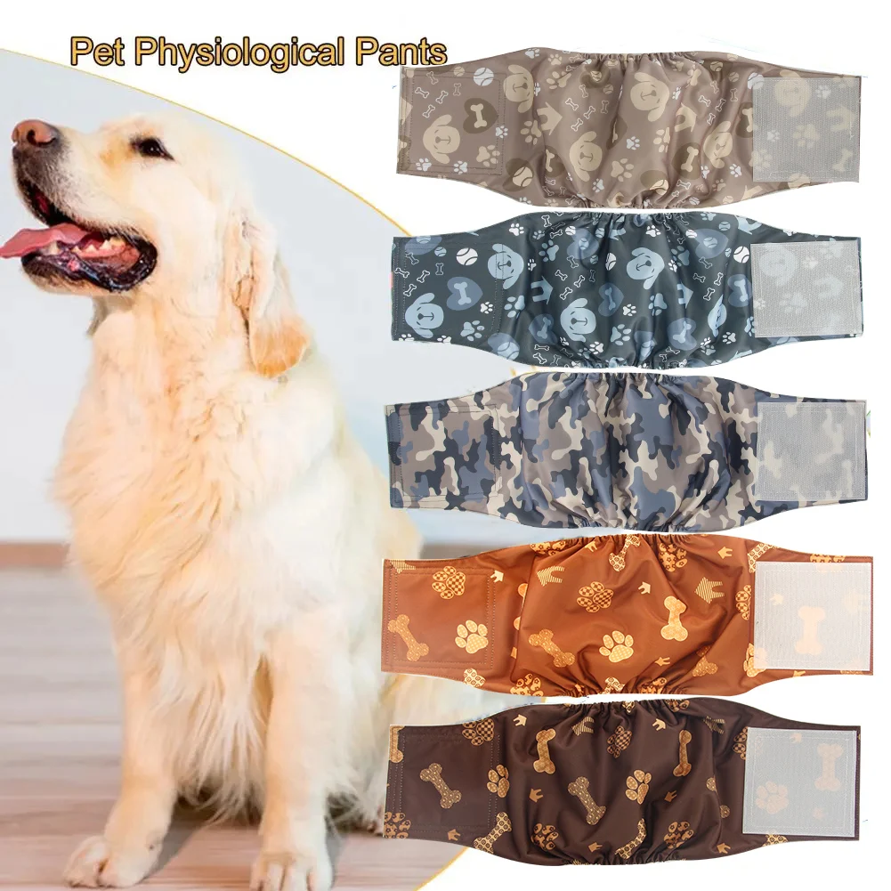 Dog Shorts Pet Diapers Dog Diapers Dog Nappies Washable Male Dog Belly Band Adjustable For Male Dogs