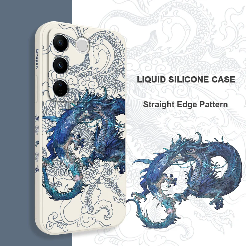 Blue Dragon Design Phone Case - Sleek and Stylish Protection