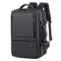 Men's Business Waterproof Multi-Function Backpack USB Charging 17 "Laptop Bag Can Be Extended Large Capacity Travel Backpack New 1