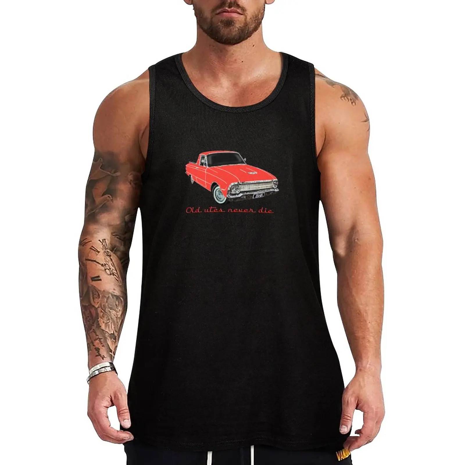 

New Old utes never die Tank Top clothes for men summer Men's tops