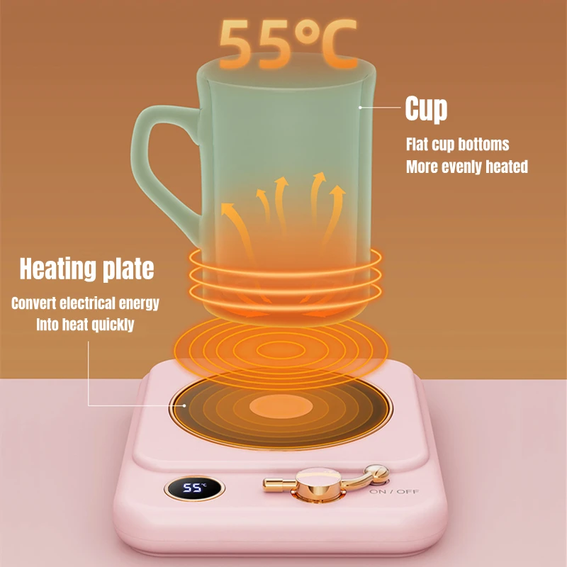 Tea Pot Electric Heater Pedestal for Home Office Coffee Cup Warmer for  Water Milk Tea Stove Boiler Stepless Temperature Adjust