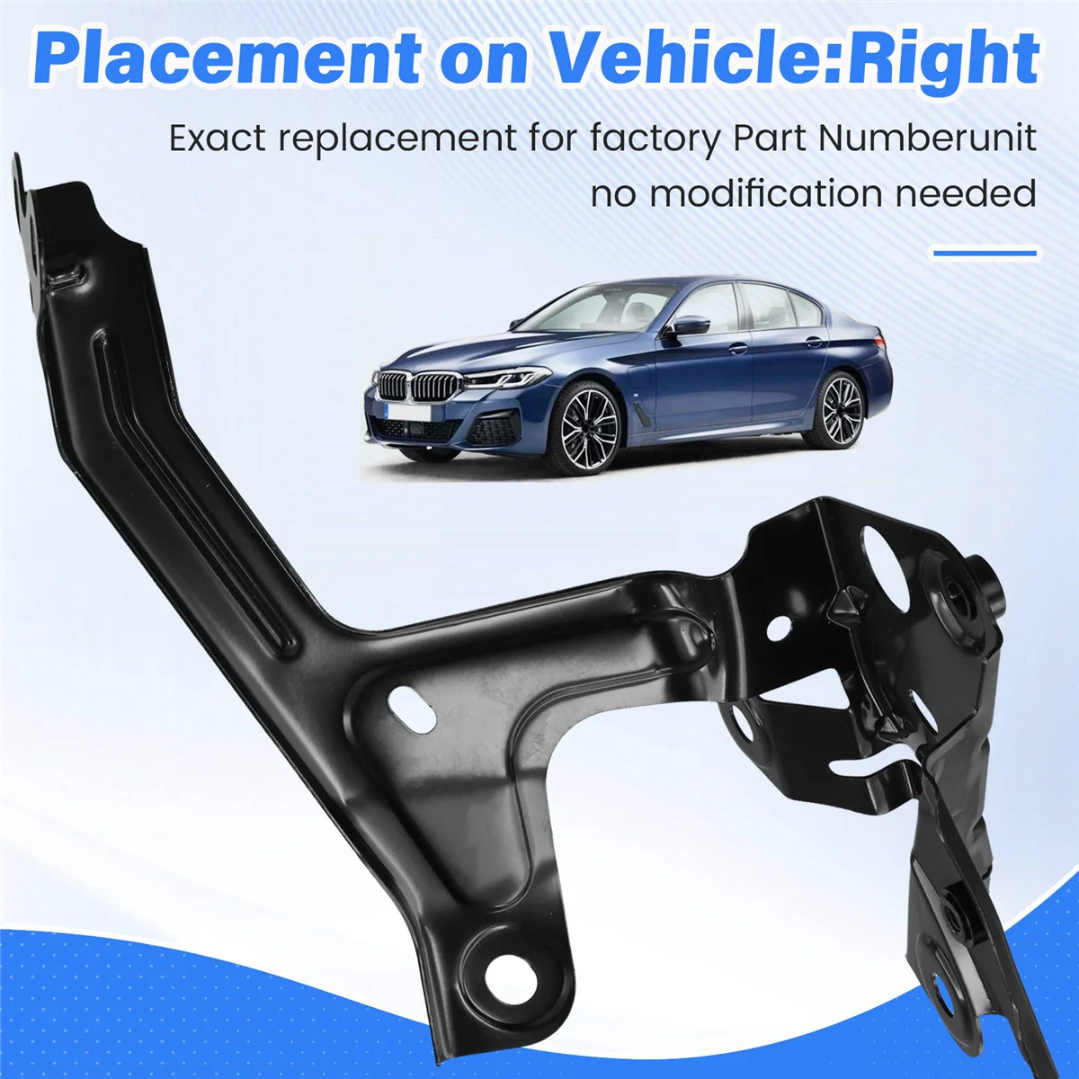 펜더 브래킷 전면 펜더 상부 지지 브래킷 41007440424   BMW 5 시리즈 G30/G38/G31 오른쪽