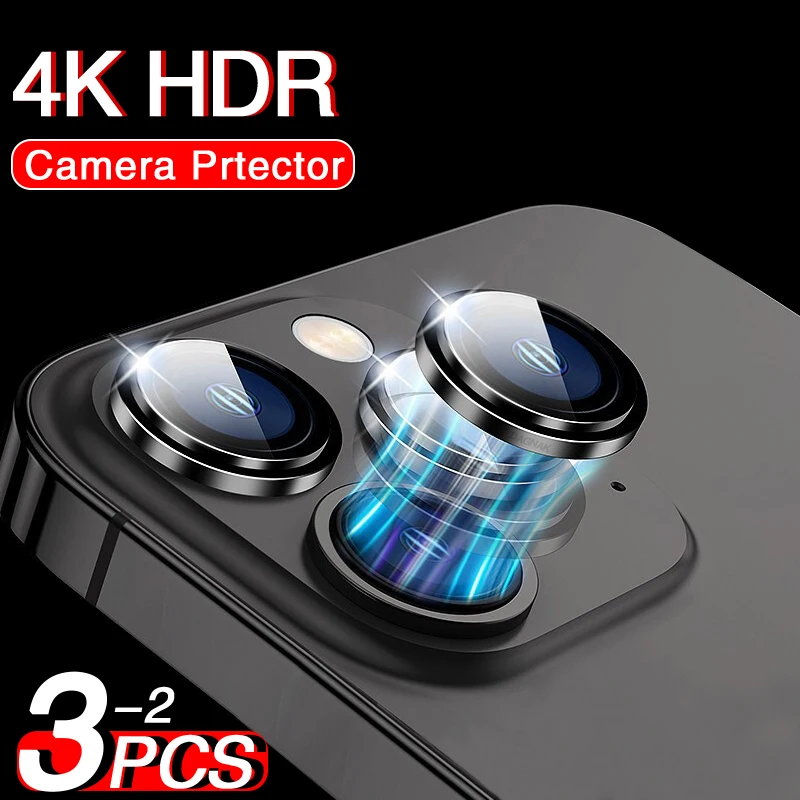 Full Cover Metal Frame Glass Camera Lens Protector For iPhone 13 12 Mini Lens Glass For iPhone 11 12 13 Pro Max Camera Protector