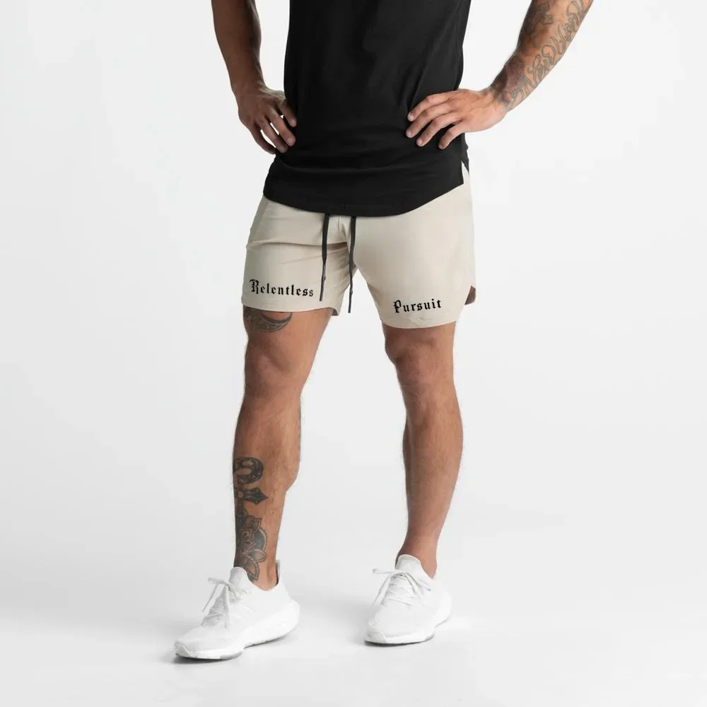 Loose Fitness Shorts for Men Summer Training Casual Breathable Beach Pants Outdoor Exercise Muscle Men's Loose Shorts