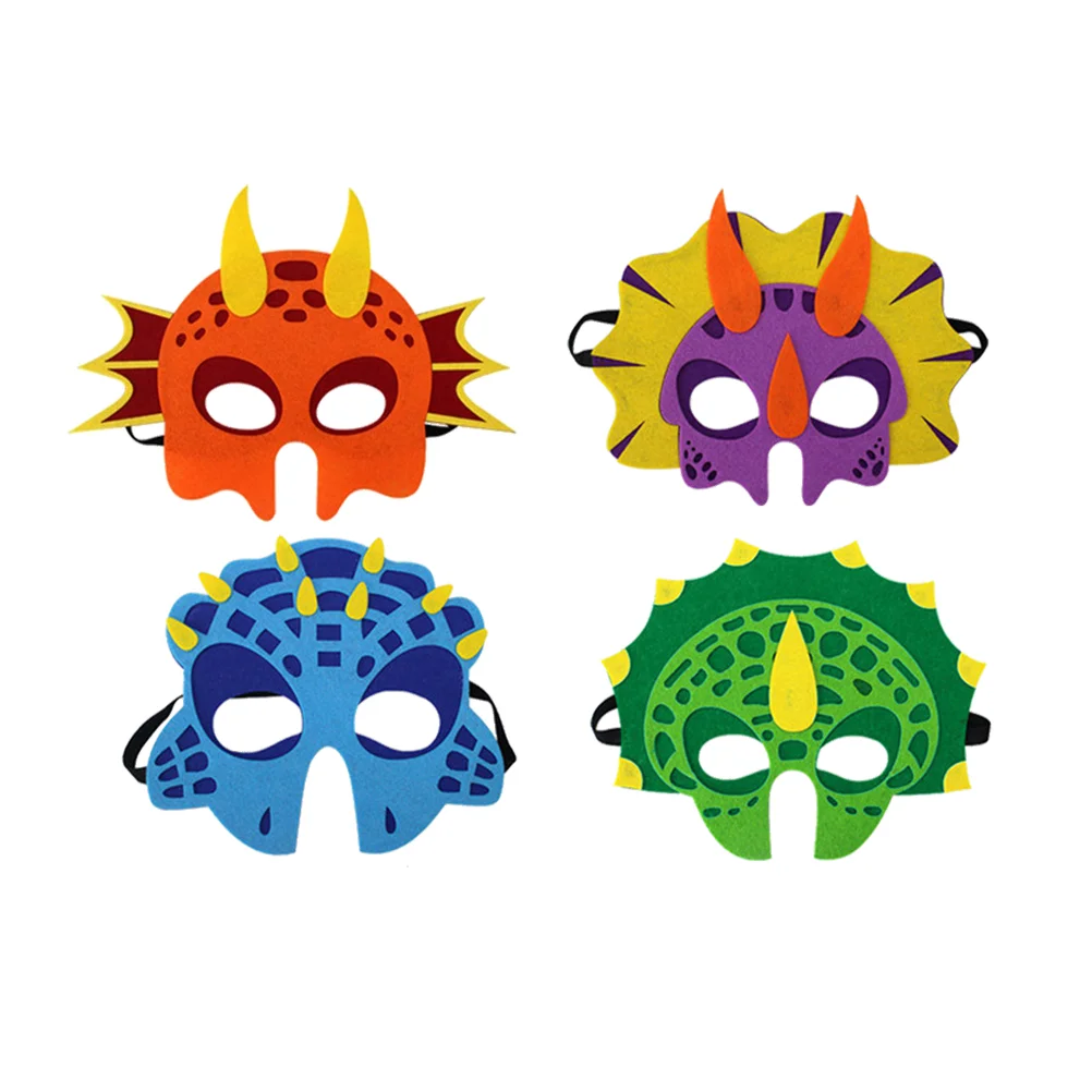 

4pcs Kids Cosplay Mask Party Felt Costume Role Play Wear for Kids Children Stage Performance