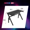 Gaming Desk Computer Desk 47 Inch Home Office Desk Extra Large Modern Ergonomic  PC Carbon Fiber Table Gamer Workstation 3