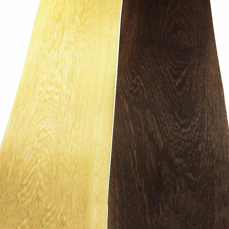 

Natural Wood Veneer Wenge for Furniture about 20cm x 2.5m 0.25mm C/C Yellow Coffee