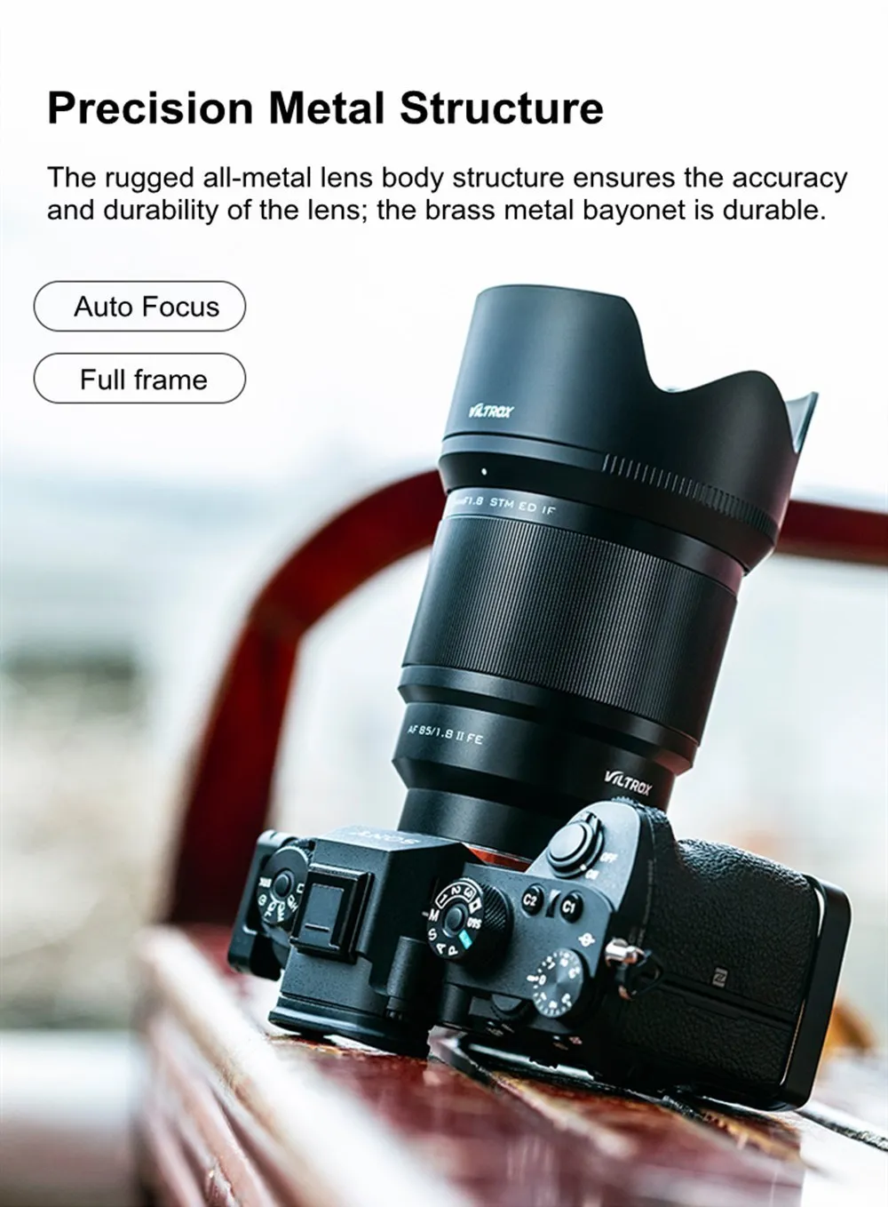 VILTROX Vollformat 85mm F1.8 Mark II STM Autofokus Festbrennweite Kameraobjektiv für Fujifilm X Sony E Nikon Z Anschluss Kamera Teleobjektiv – Detail 14