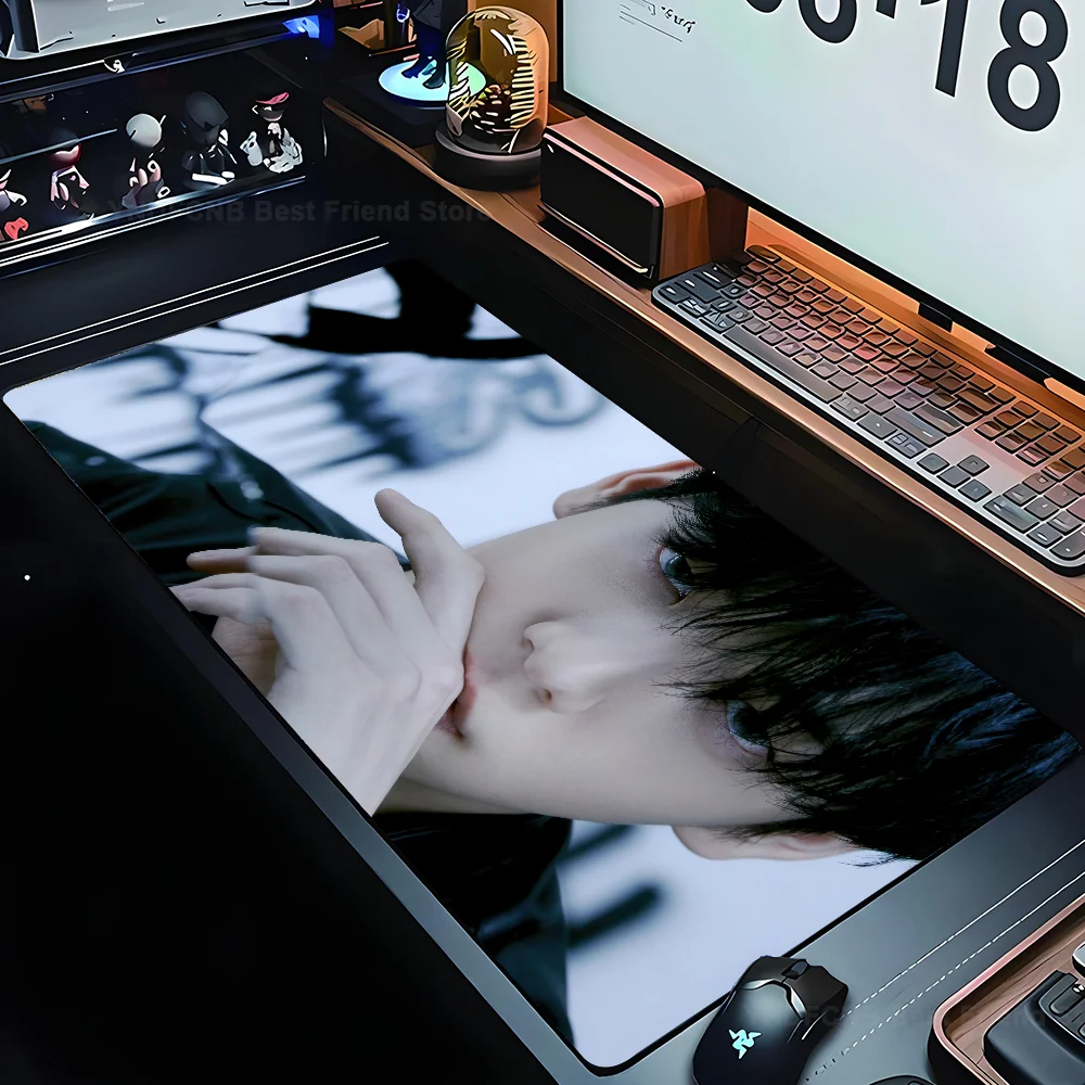 

Kpop Mousepad Mouse Mat Desk Mat With Pad Gaming Accessories Prime Gaming XXL T-Tomorrow X T-Together TXT Soobin Keyboard Pad