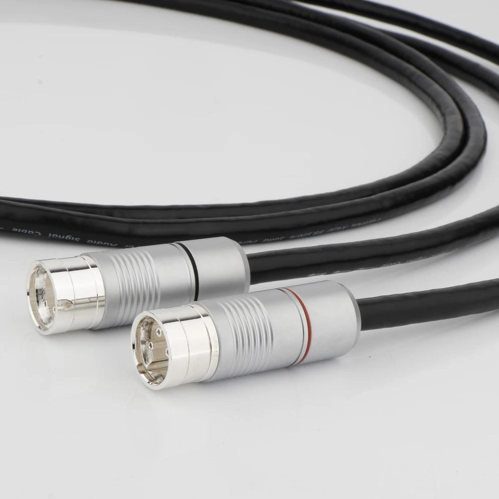 Cabo Xlr Banhado a Prata 99998 Áudio Hifi Cabo Balanceado Xlr Plugue Prateado Sólido Pss Núcleo de Prata Pura Preffair-x430 - Image 6