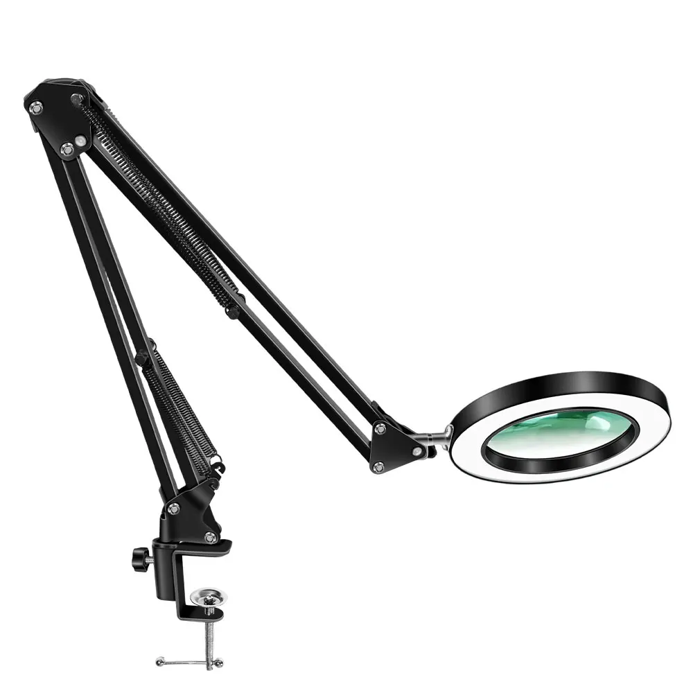 Illuminated LED Magnifier with Adjustable Lighting - Multifunctional Glass for Precision Tasks and Skincare