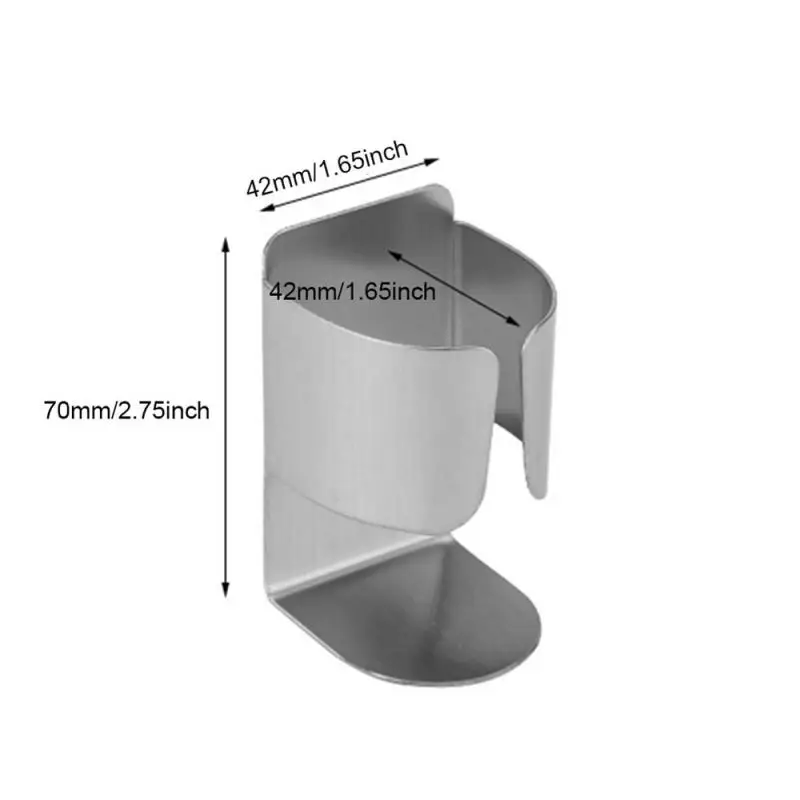 Stainless Steel Wall-Mounted Creative Non-Marking Double-Sided Brushed Electric Toothbrush Rack No Drilling 1pcs toothbrush holder