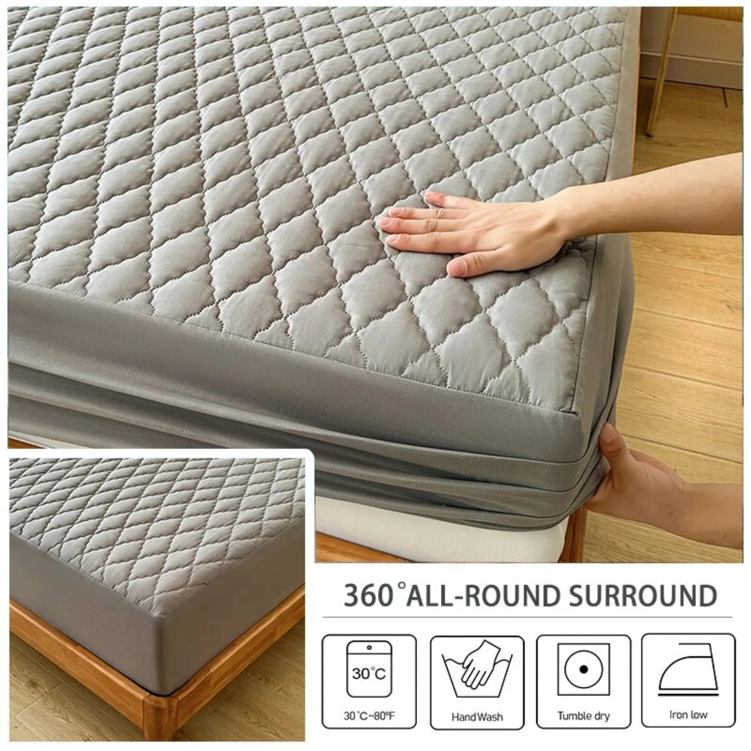 Single Soft, Comfortable, and Waterproof Wool and Cotton Clip Bedspread Sheet-Skin Friendly Piece for Adults, Children, Pe