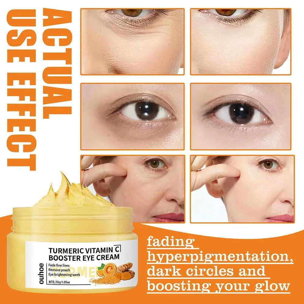 Turmeric Vitamin C Eye Cream Anti Aging Dark Circles Remover Care Skin
