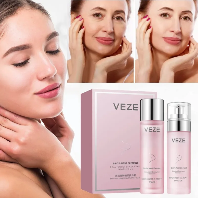 

BIRD'S NEST ELEMENT TONER+EMULSION Face Moisturizing Anti-Aging Korean Skin Care Facial Products Kit Smooth Skin Reduce Wrinkles