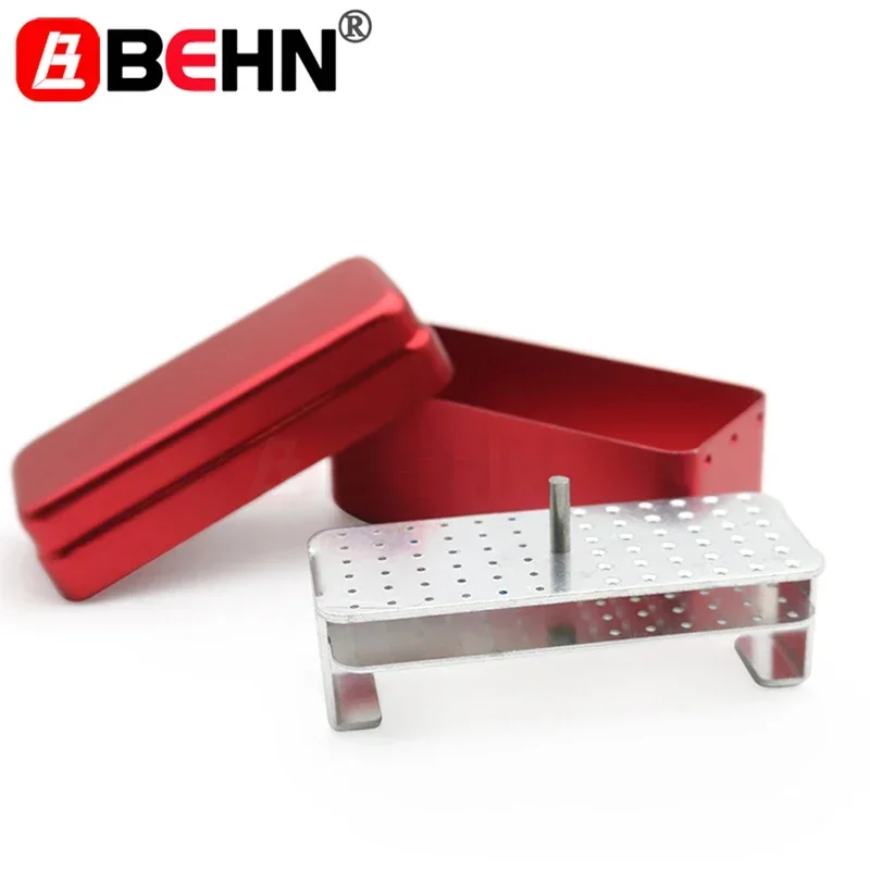 

72 Holes Dental Aluminum Disinfection Box Autoclave Sterilizer Case Holder Oral Care Tool for Endo Files Dental Diamond Burs