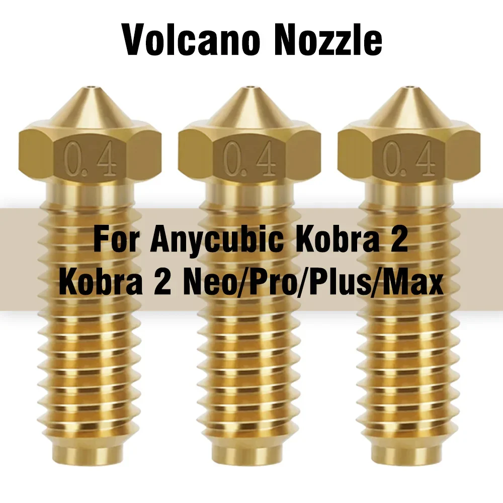 

Nozzles Brass 0.4mm 3D Printer Nozzle For Anycubic Kobra 2 Volcano Nozzles For Kobra2/ Kobra2 Pro/Kobra2 Max/ Kobra2 Plus