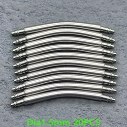 Curved Spring Bar Watch Strap Link Pins - Stainless Steel, Various Diameter and Width Options (10/20PCS) - 21mm (Dia1.5mm - 20PCS)
