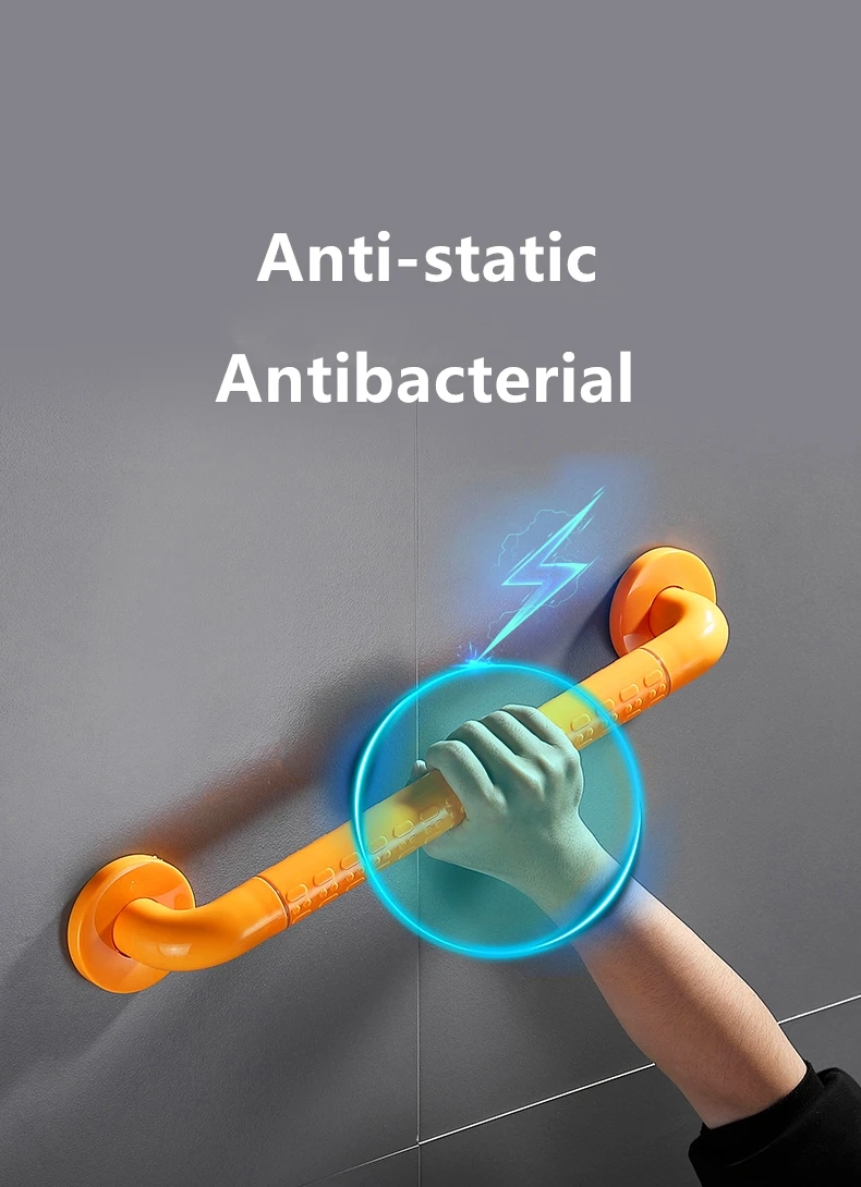 Description Picture 4 of itemSafety Stainless Steel Non-slip ABS Bathroom Bathtub Handrail Grab Toilet Shower Bathtub Straight Safety Support Handle for The