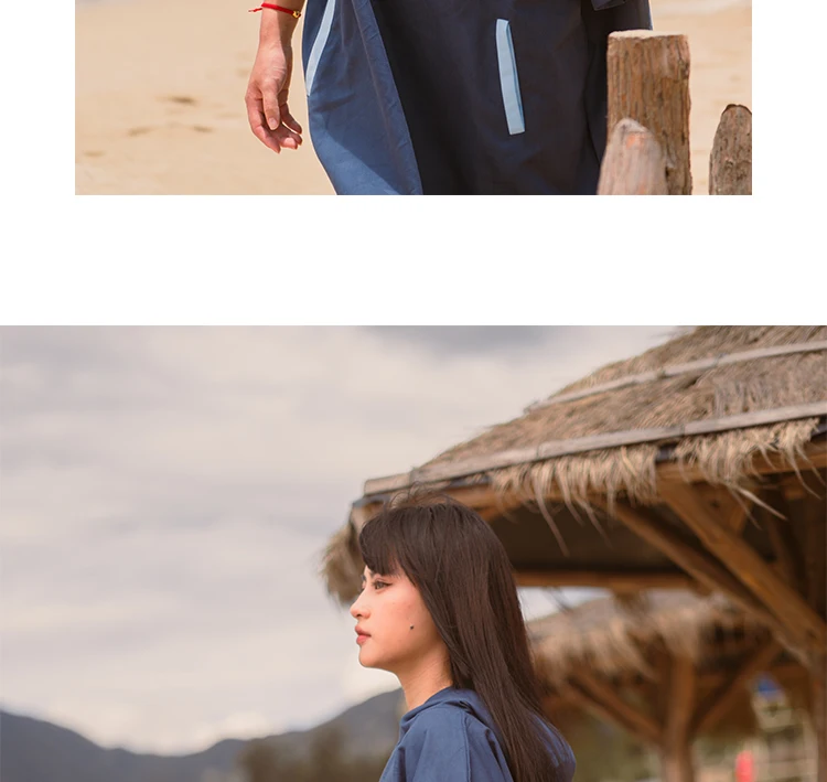 Nu-June Women Surfing Poncho Changing Robe Quick-Dry Hooded Towel Cape Swimming Robe Beach Wetsuit Surf Towel Poncho Adult