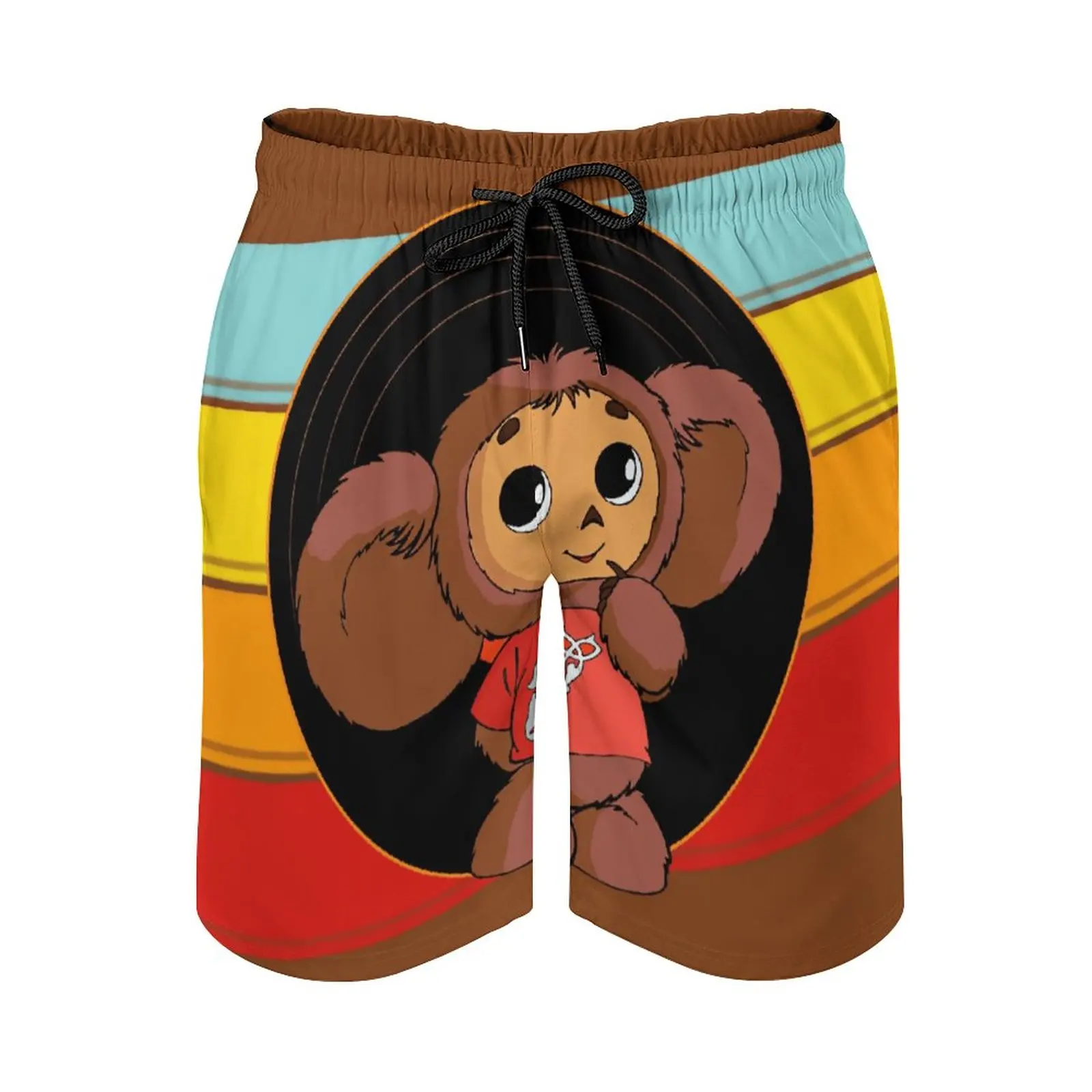 

Anime Beach Pants Monkey Anime Russia Чебурашка Cheburashkass (1) Loose Elastic Causal Funny Hawaii Pants Loose Adjustable Draws