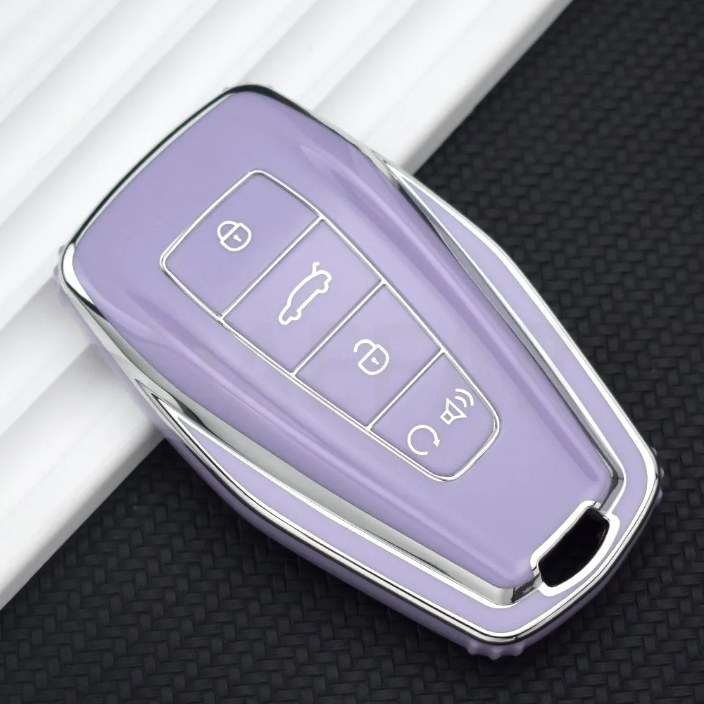 TPU 자동차 키 케이스 커버, Geely Coolray 2024 X6 Emgrand Global Hawk GX7 용 다색 액세서리