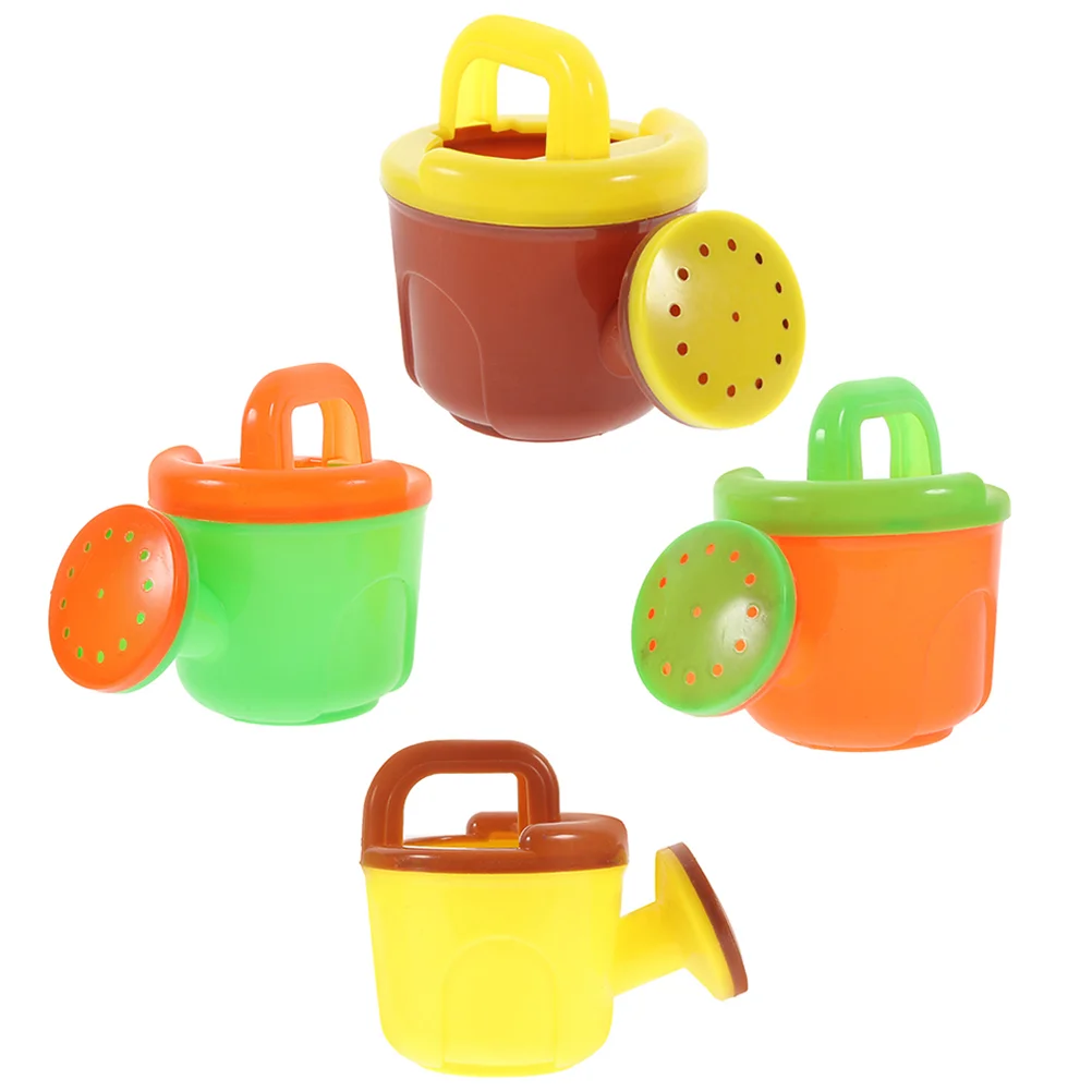 

4 Pcs Children's Preschool Education Beach Toy Watering Bottle Plant Cans Toys Small Children’s Plastic