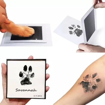 Inkless Paw & Handprint Kit – Safe, Non-Toxic Clean-Touch Ink Pad for Pets & Babies 1