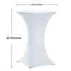 1PC Stretch Round Tablecloth Cocktail Table Cover Spandex Table Cloth Bar Hotel Party Wedding Elastic Table Cloth Decoration 3