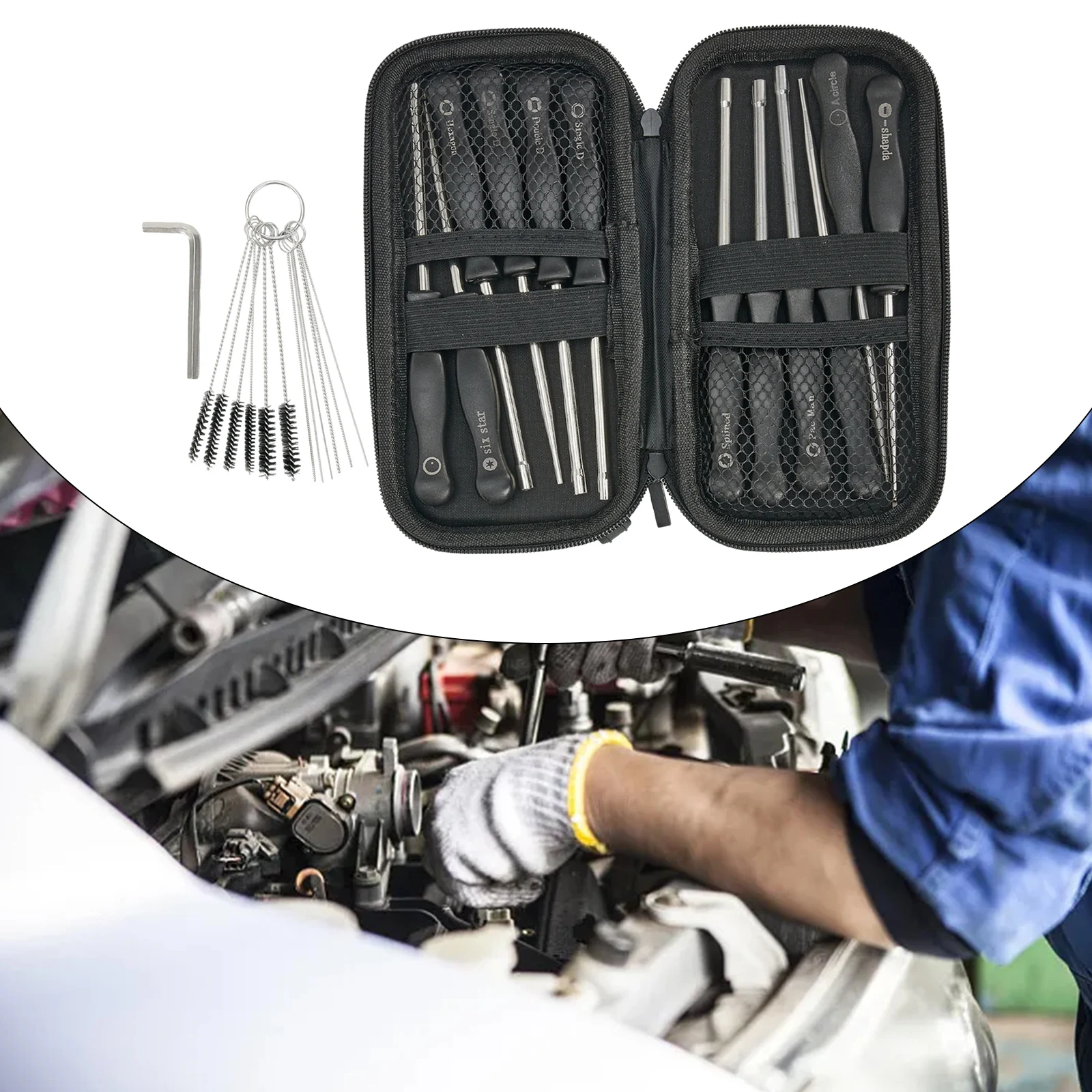 

Carburetor Adjustment Tool Set Screwdriver Kit Tester For 2 Cycle Engine Universal Car Accessories Carburetors Fuel Delivery