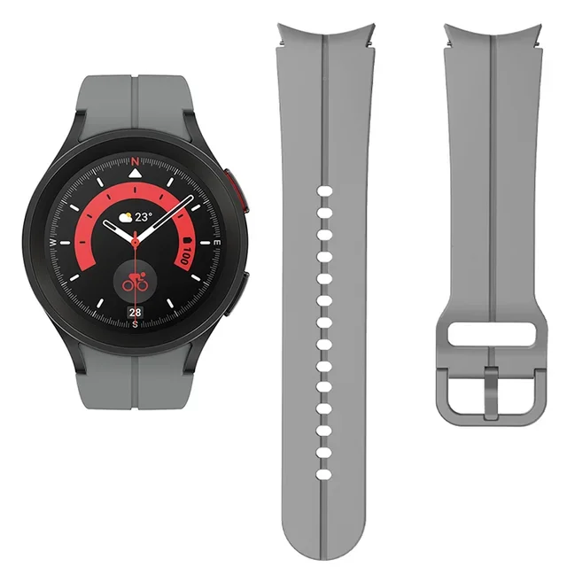 Premium 20mm Silicone Watch Strap - Versatile Bracelet Wristband