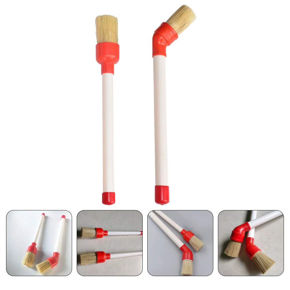 2 Pcs Car Tire Grease Brush Wheel Rim Cleaner Brush Tire For Wheels Car Rim Engine Cleaning Sponges Cloths