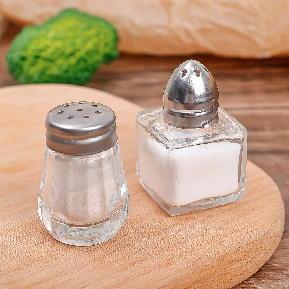 Kitchen BBQ Seasoning Bottle Mini Glass Seasoning Bottle Portable Outdoor Cooking Salt Jar Spice Pepper Cooking Tools seasoning jar salt shaker spices bottle