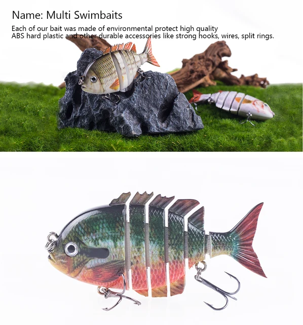 Bionic Swimming Fishing Lures 3 Pack - Robotic Glide Baits For