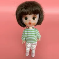 Ob11 Clothes T-shirt Long Sleeve Colorful Stripe Base Shirt For Obitsu11 GSC Molly 1/12 BJD Dolls Accessories Baby Fashion Style 2