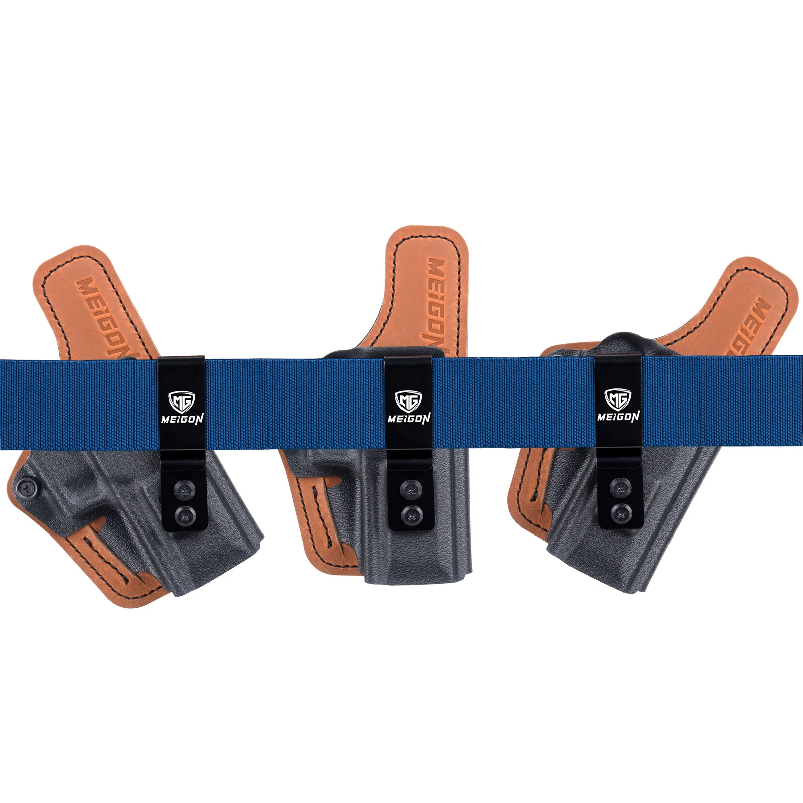 IWB Kydex-Leder- und Neopren-gepolstertes Hybrid-Holster für Glock 19 19x 23, 32 44 45 und PSA Optic Ready Inside Hidden Carry – Detail 5