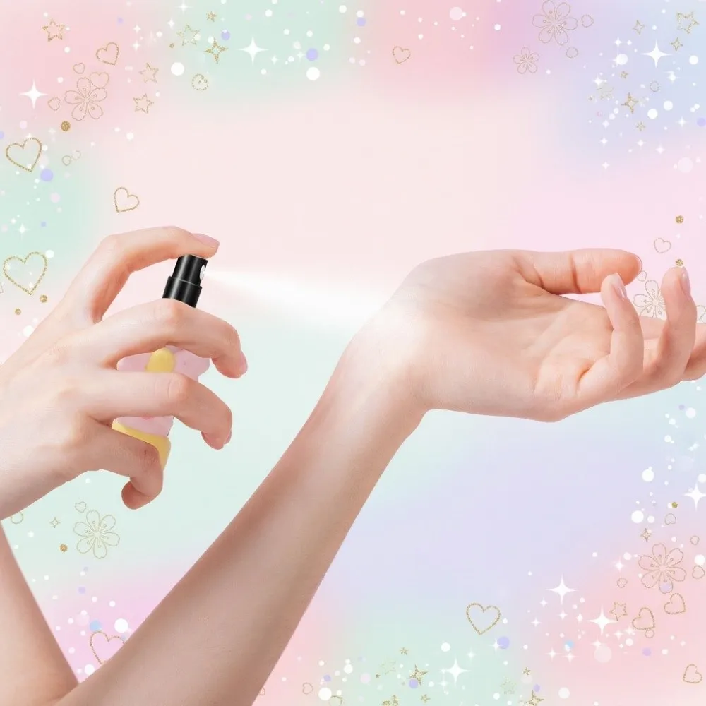 5ml Perfume Bottle Plush Fairy Wand Empty Cosmetic Container Refillable Leak-proof Ultra-fine Mist Fragrance Container Travel