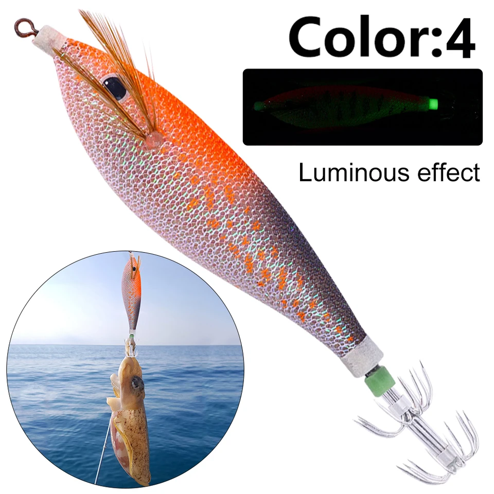 Esca Da Pesca Efficace 10 Pz 80 Mm Luminosa Polpo Gomma - Foto 8