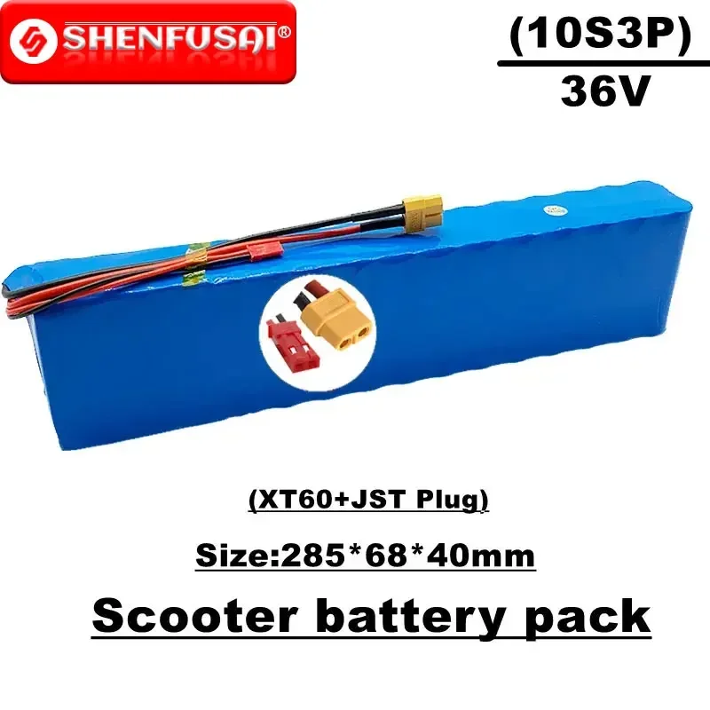 

36v lithium ion battery pack, 10s3p,40ah,sm+xt60 connector, suitable for electric bicycles and scooters, equipped with BMS