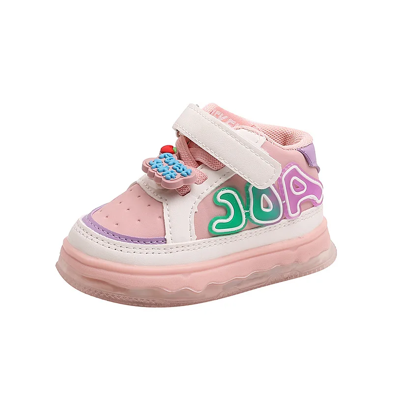 2024 Spring and Autumn New Boys Flashing Shoes Girls Sneaker Children\'s Skate Shoes Casual