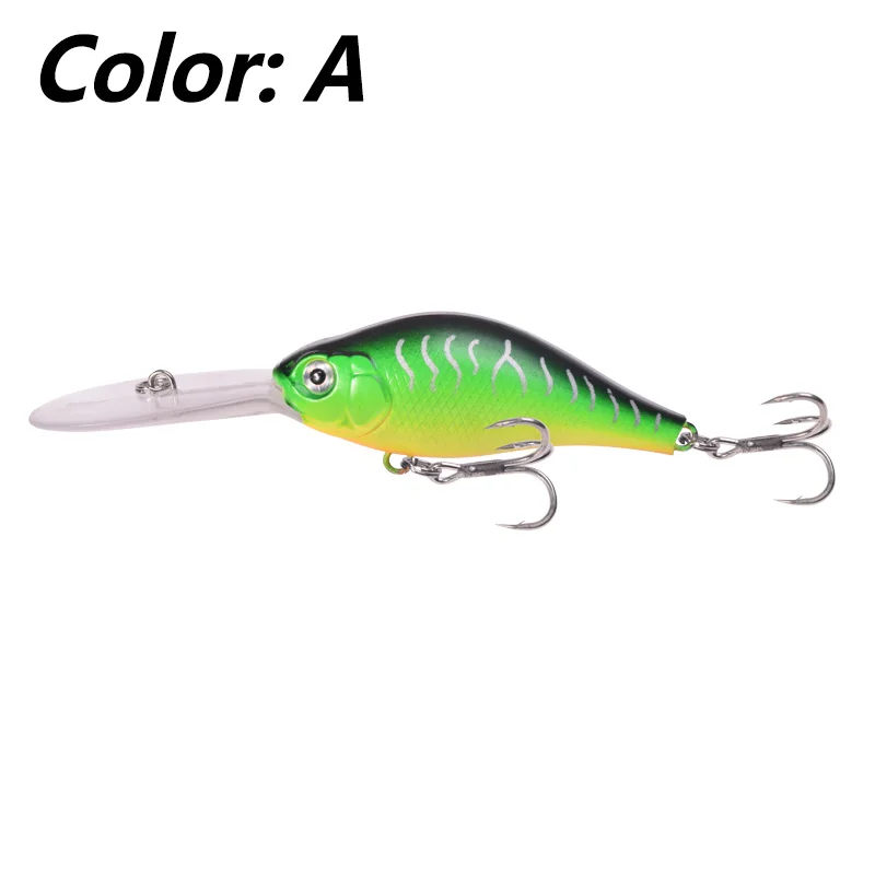 Tackle Healthversatile Crankbait Minnow Lure For Bass, Pike - 3d Eyes,  Sharp Hooks