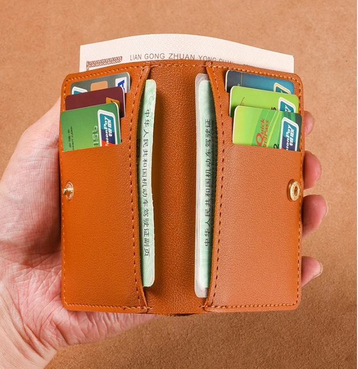 Classic PU Leather Wallet - Ultra Thin Mens Credit Card  Coin Purse