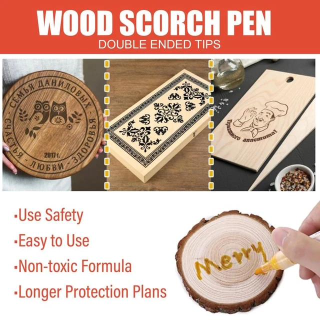 5ml Quick Creative Wood Burning Pen Torch Paste Set Scorch Pen Markers For  DIY Wood Painting Suitable For Artists And Beginners - AliExpress