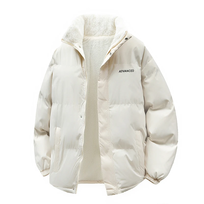 الرجال الشتاء سميكة الدافئة سترة إضافة معطف الفرو...