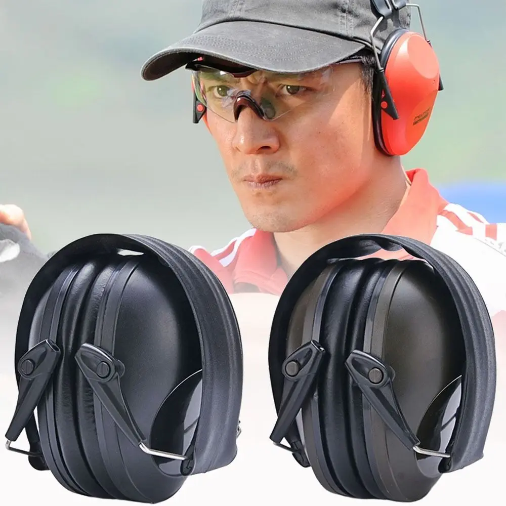 

Green Black Noise Reduction Ear Muff Tool Hearing Protection Folding Soundproof Earmuff Sleeping ABS Ear Protector Factory